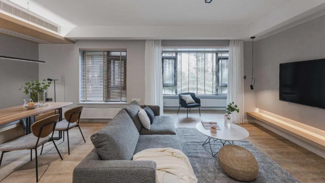 90后小情侣买下110㎡公寓，舍弃一间房，Get衣帽间+多功能室！