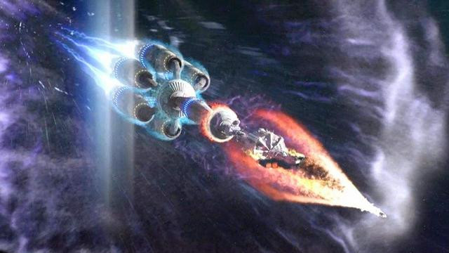 宇宙飞船 乘坐1秒钟1光年的宇宙飞船，多长时间能飞到宇宙边缘？
