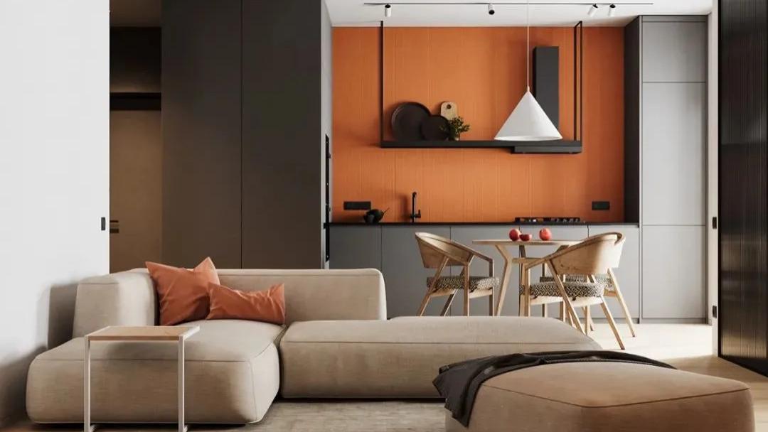 55㎡一居室变二居，简洁手法打造质朴典雅空间