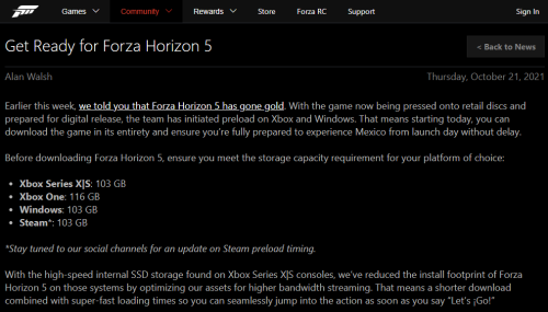 《极限竞速：地平线5》现已可预