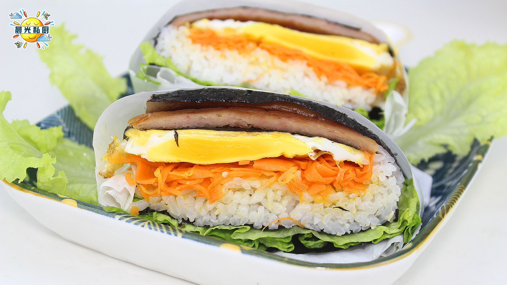 另类紫菜包饭：米饭三明治，制作简单便捷，早、中、晚餐都可食用