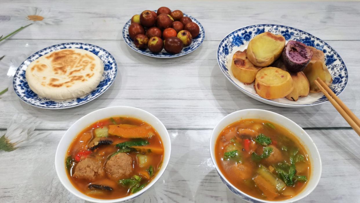 红薯|天冷我家这样吃早餐，简单暖胃，每天一个花样