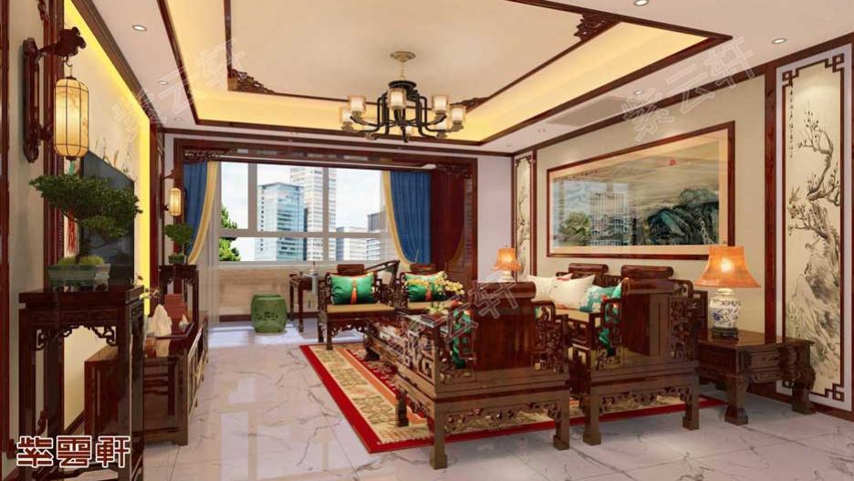 光影流转间体会韶华时光之中式装修设计