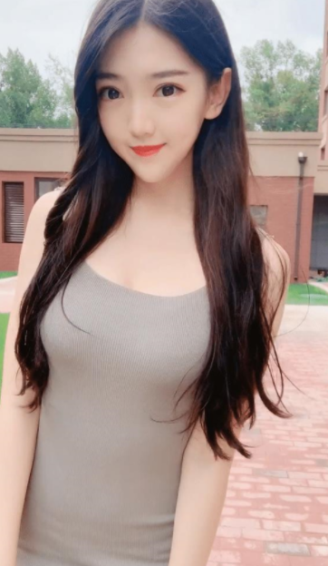 Girl moving eyebrows