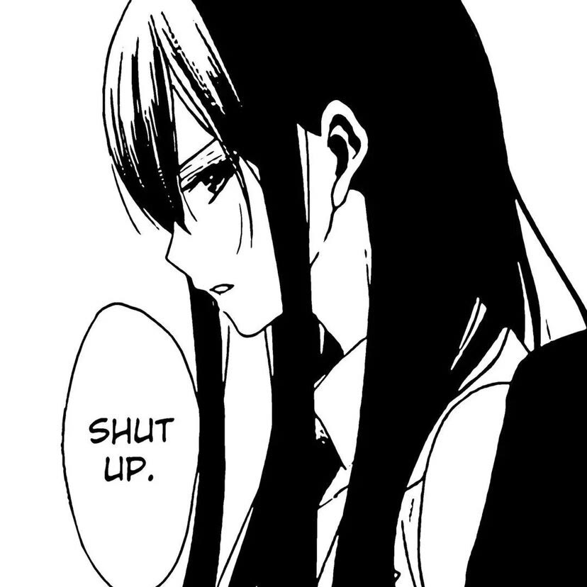 |黑白风旧漫动漫女生头像