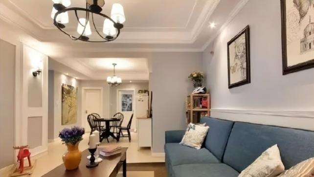 90㎡轻美式装修，10万不到真心实惠，就是主卧和厨房被老婆给毁了