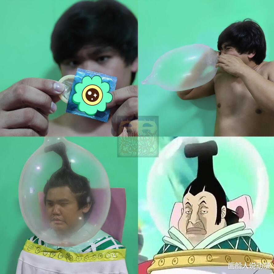 猿魔|泰国小哥cos的海贼王红了，气球天龙人怀念童年，假路飞真的传神