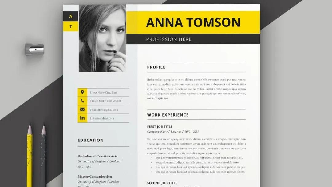 国外简历设计欣赏！活用网格