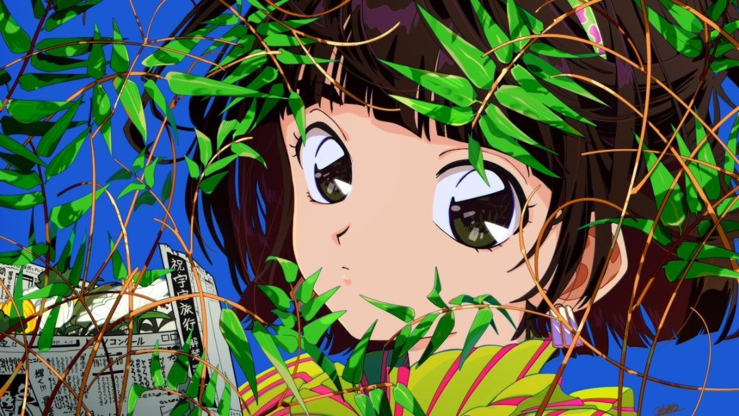 |很有年代感的动漫少女插画，大眼睛看起来就炯炯有神