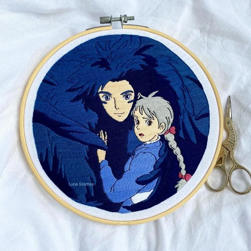 宫崎骏|宫崎骏动画迷大爱的刺绣作品