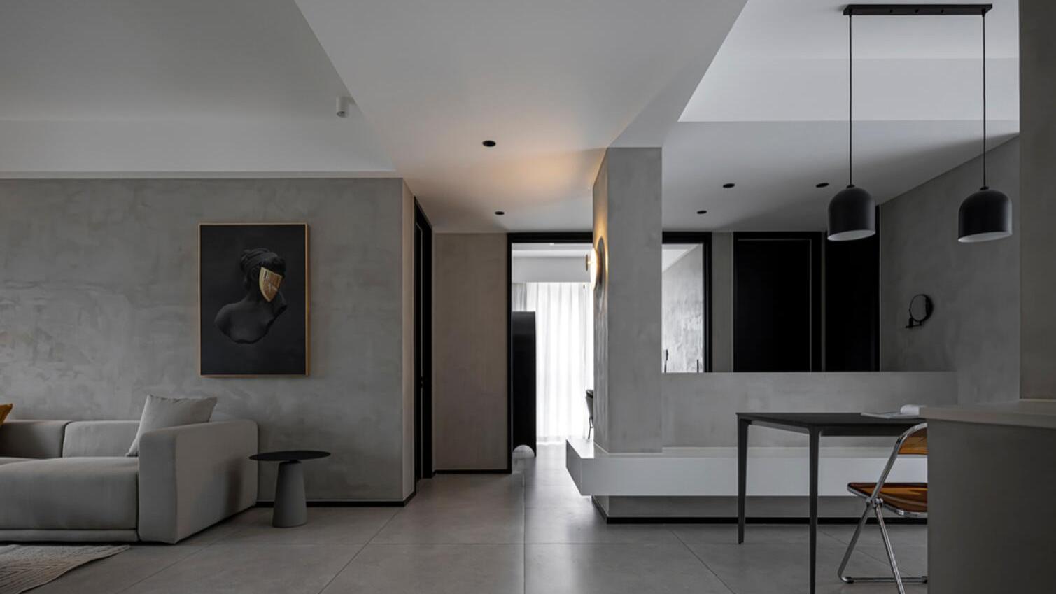 杭州屋主家的高级场面：墙面不用乳胶漆，色彩高度统一，超有质感