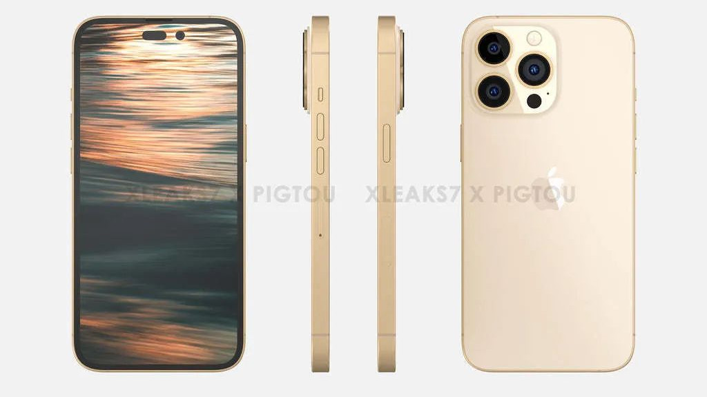 iPhone|iPhone14 Pro 金色渲染图曝光，又是一个全新的金色