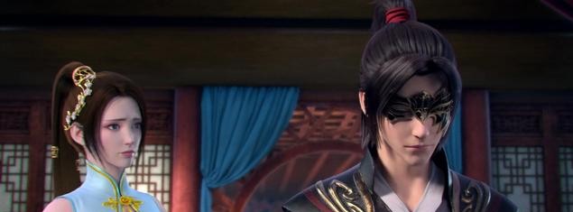 萧炎|斗破苍穹第6集 纳兰嫣然坐姿显腿长，竟对萧炎有些动心