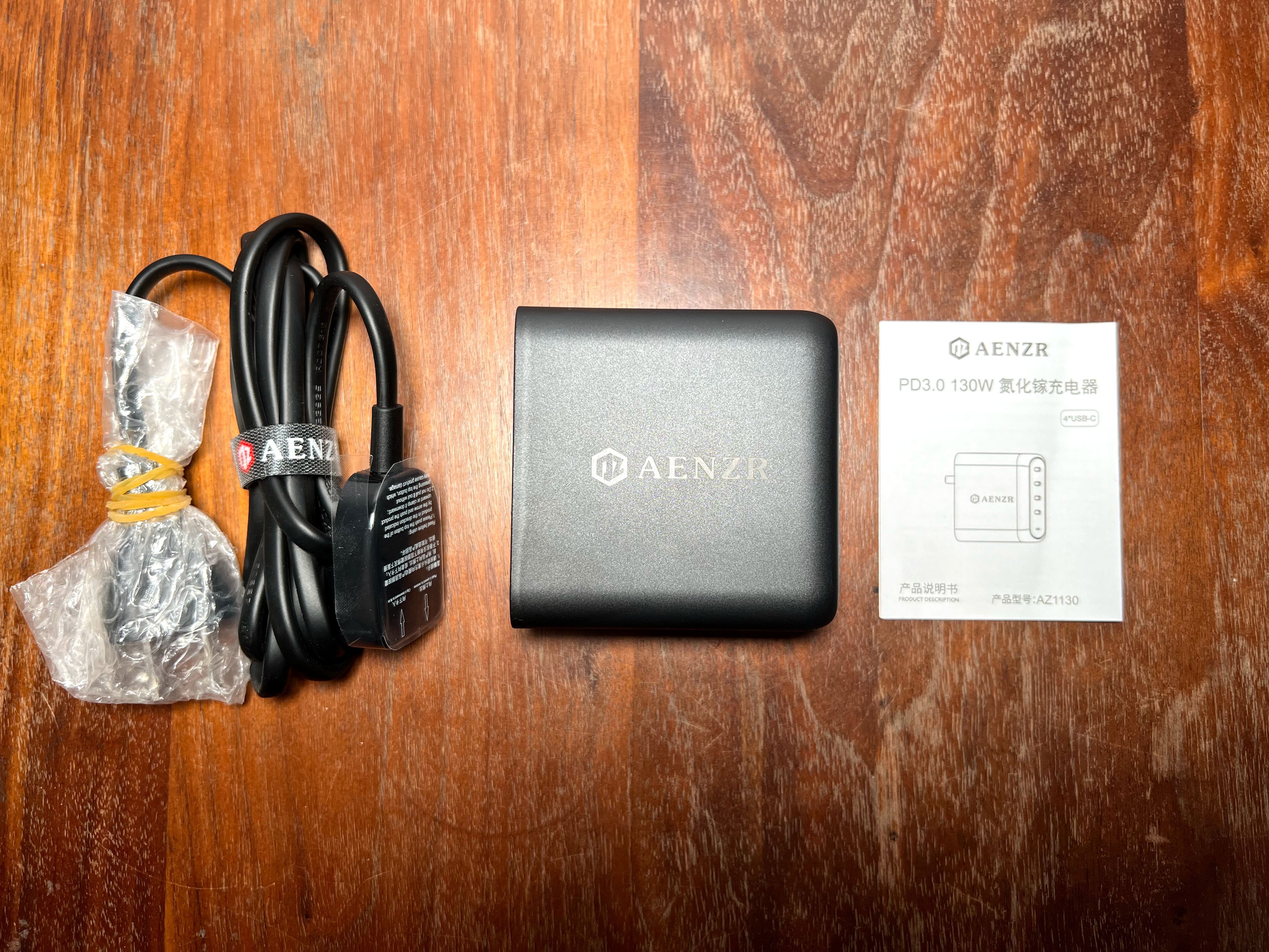 创业|四C口独立快充，桌充、墙充两相宜丨AENZR 130W氮化镓GaN