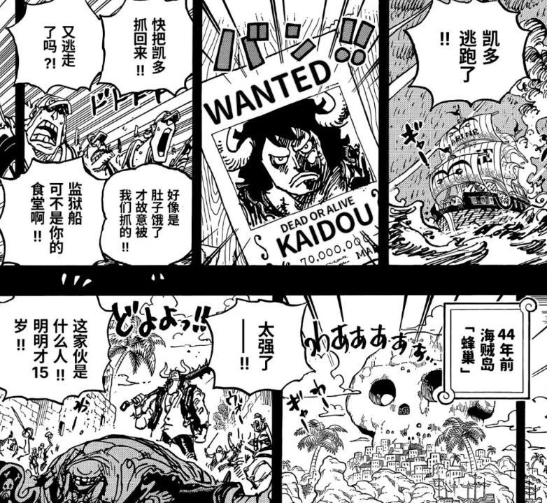 凯多|?海贼王1049：凯多的过去曝光，居然差点成为了海军大将？