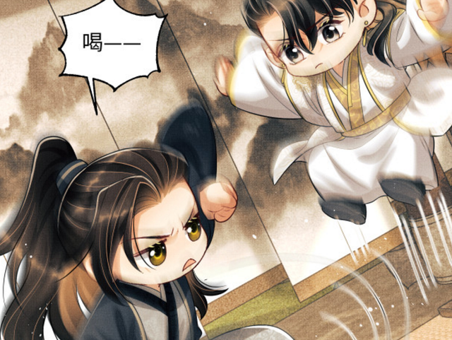 漫画|妻为上:顾淮卿与景韶大打出手,Q版小人打架,两幼稚鬼结拜了