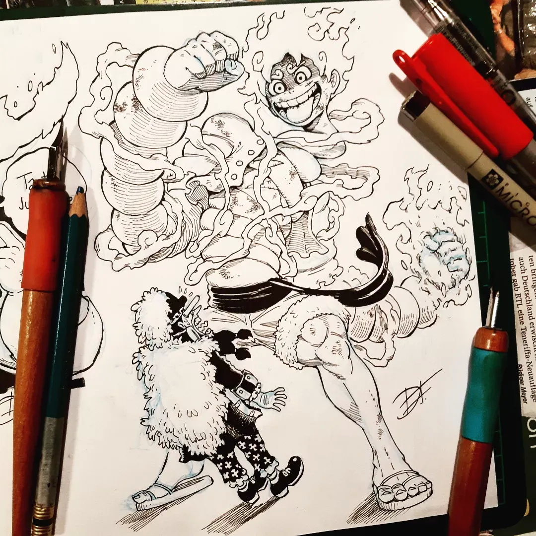 |海贼王:完虐凯多,锤哭赤犬,吓坏黑胡子,路飞在他的笔下超神了