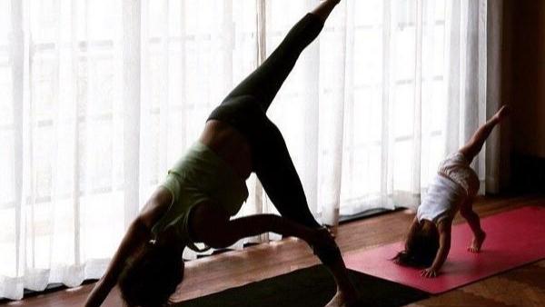 孙俪|孙俪把厨房当健身场地，一边洗碗一边劈叉，邓超发文炫耀