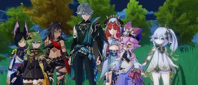 轮回眼|原神3.0:所有草系角色实机动画一览,大世界下的草神,好可爱!