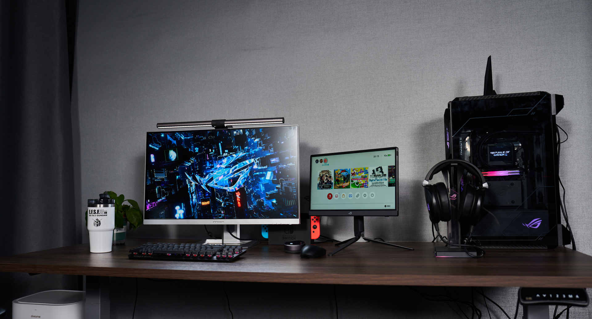 显示器|ROG全家桶桌搭 | 既然要追求败家，那就要贯彻到底咯