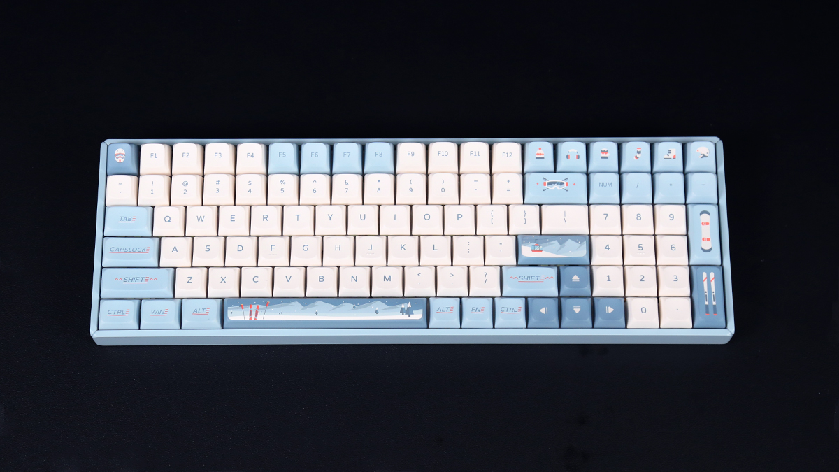 机械键盘|iQunix F97滑雪三模无线机械键盘评测：这配色太能打了吧