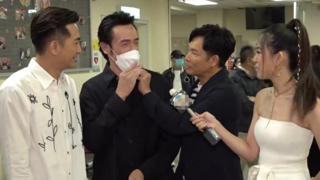 郭晋安|郭晋安行为引争议！当众硬扯陈豪口罩，对方为保护家人口罩不离身