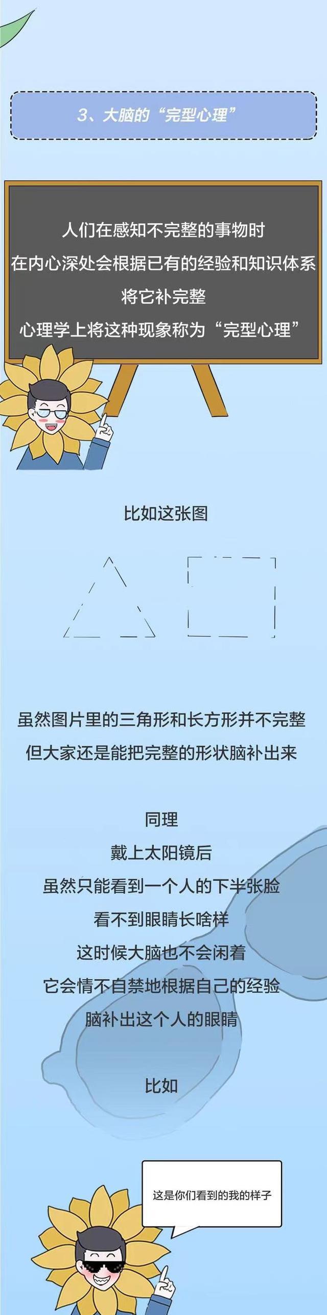 漫画|戴上太阳镜后,为啥颜值“嗖嗖上涨”?一组漫画解惑,你知道吗?