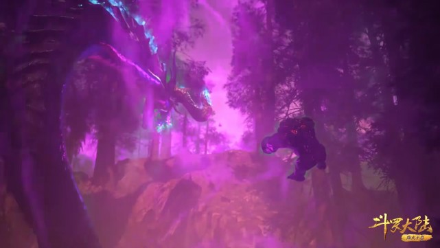 比比东|斗罗：比比东挥手就能弹开大明二明，化蛛不愿被瞧见，用紫洞掩着