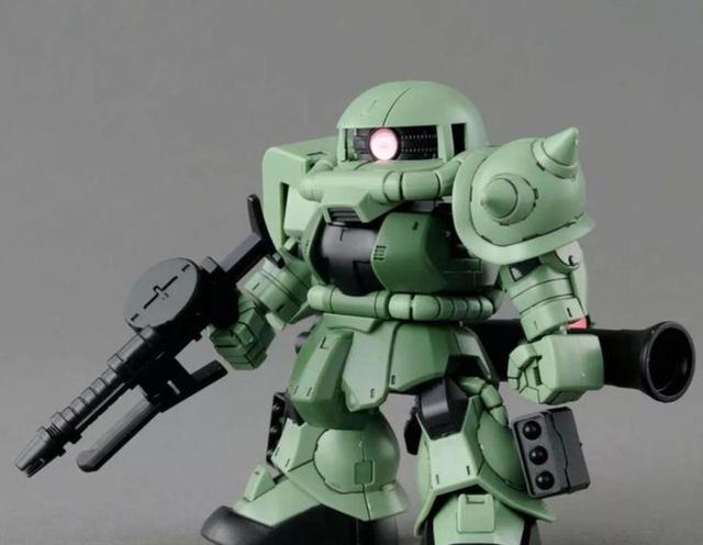 模型|SD比例扎古模型改造星战尤达宝宝与龙珠魔人布欧