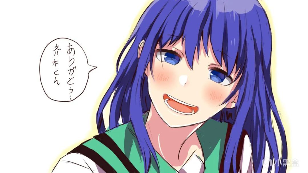 微笑|动漫中那些蓝色头发的角色，笑容甜甜的~