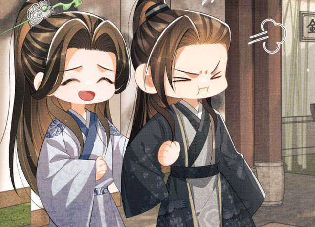 漫画|妻为上:顾淮卿与景韶大打出手,Q版小人打架,两幼稚鬼结拜了