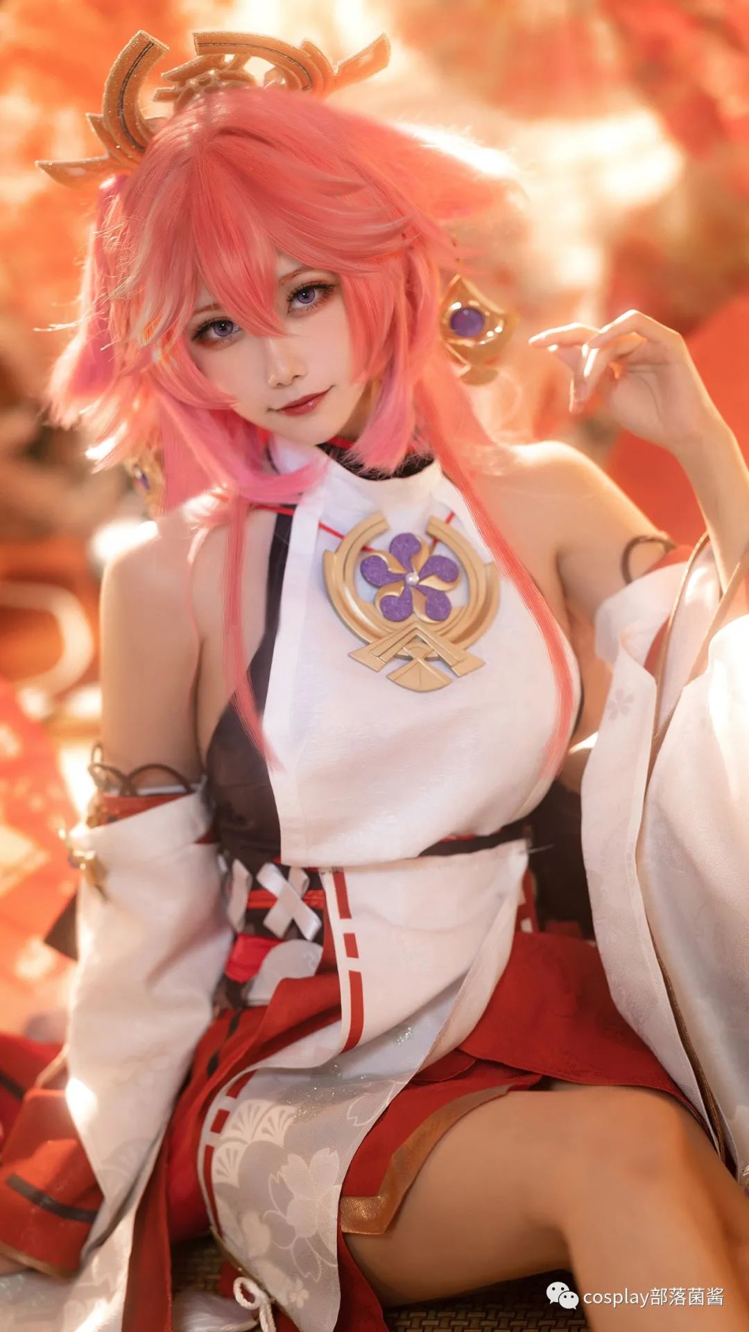 狐狸|cos：原神中狐狸模样的八重神子cos正片@葵葵