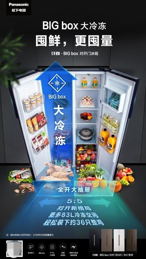高通骁龙|松下纤尚系列对开门冰箱 颜值与实力并存
