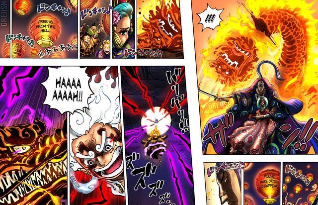 凯多|海贼王1048话:霸气彩色版凯多火焰龙传次郎终结大蛇的仰卧起坐