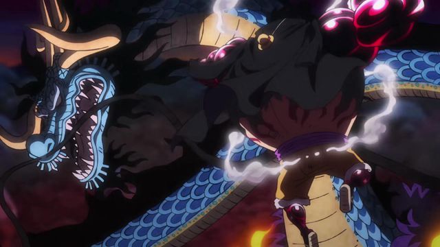 凯多|海贼王1018集：凯多生吞路飞，索隆怒开三刀流，强势破龙鳞