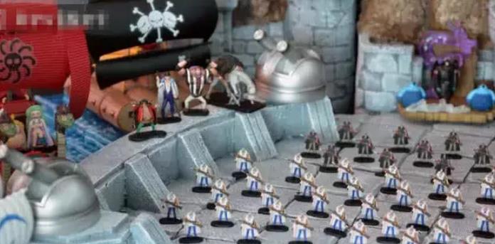 海贼王|海贼王:土豪竟然用手办还原顶上之战,网友:艾斯姿势让人出戏