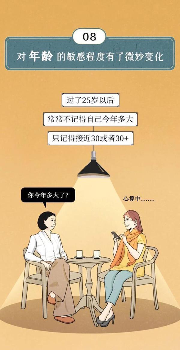 扎心|“中年少女”的特征,自测下你中了几条?(漫画)条条“扎心”!