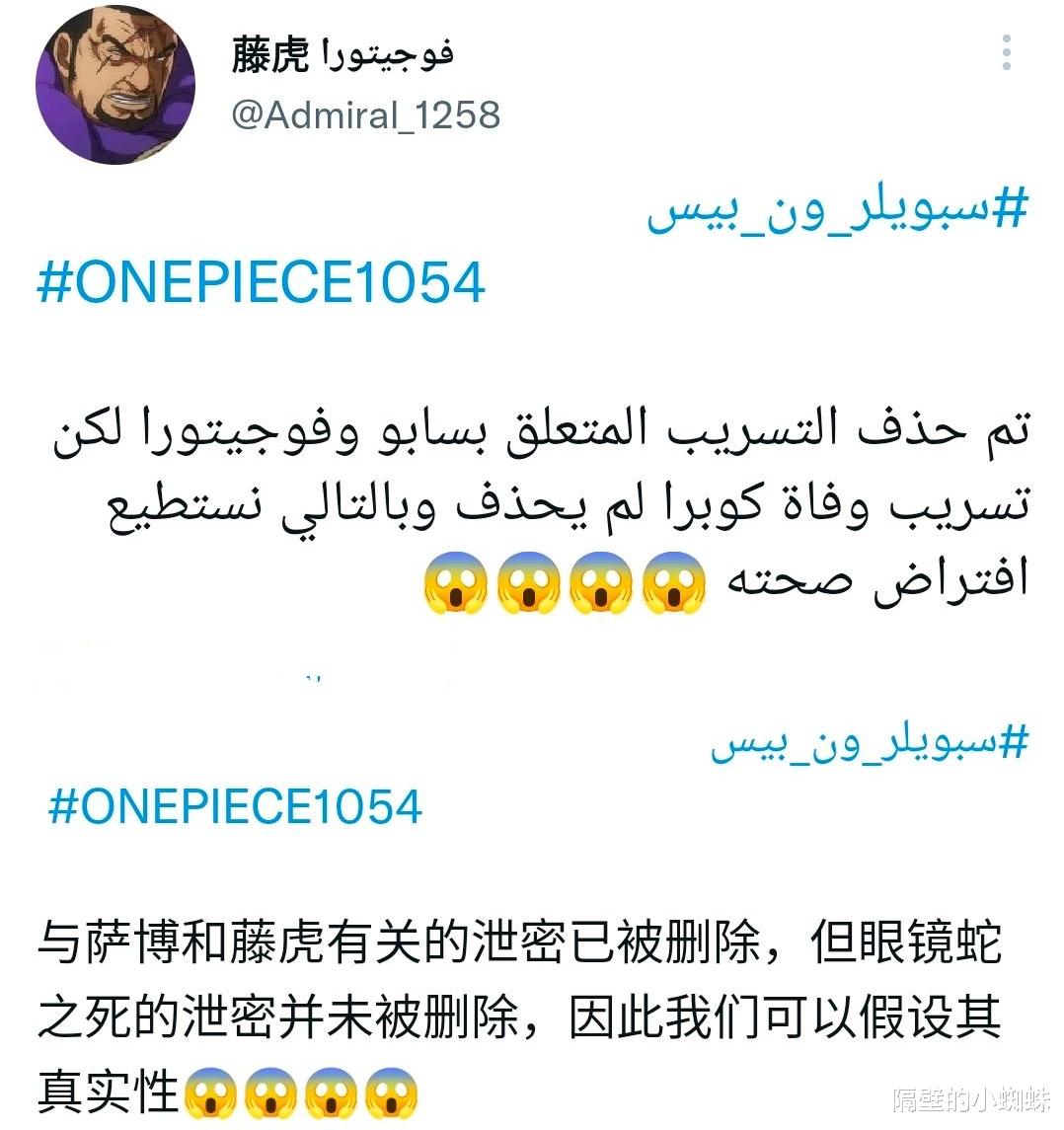 海贼王|海贼王1054话新情报,死者是薇薇父亲“寇布拉”,三船长围攻绿牛