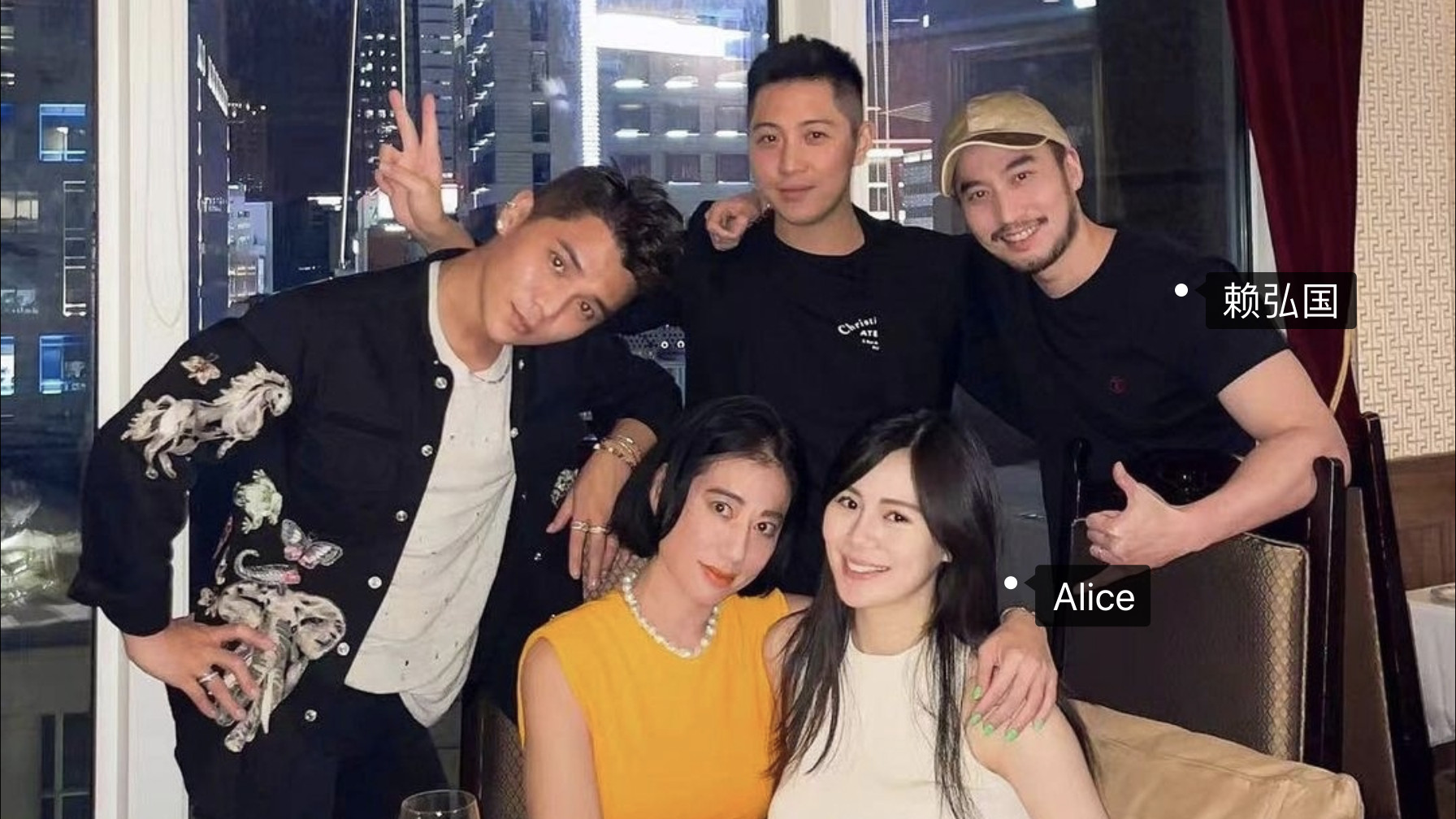 佟丽娅|阿娇前夫赖弘国携妻聚会，Alice几条裙子来回穿，怀孕九个多月肚大如箩