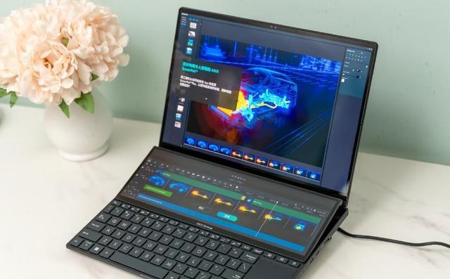 天猫精灵|华硕灵耀X双屏Pro2022,双屏触控本,非常方便的专业设计工具