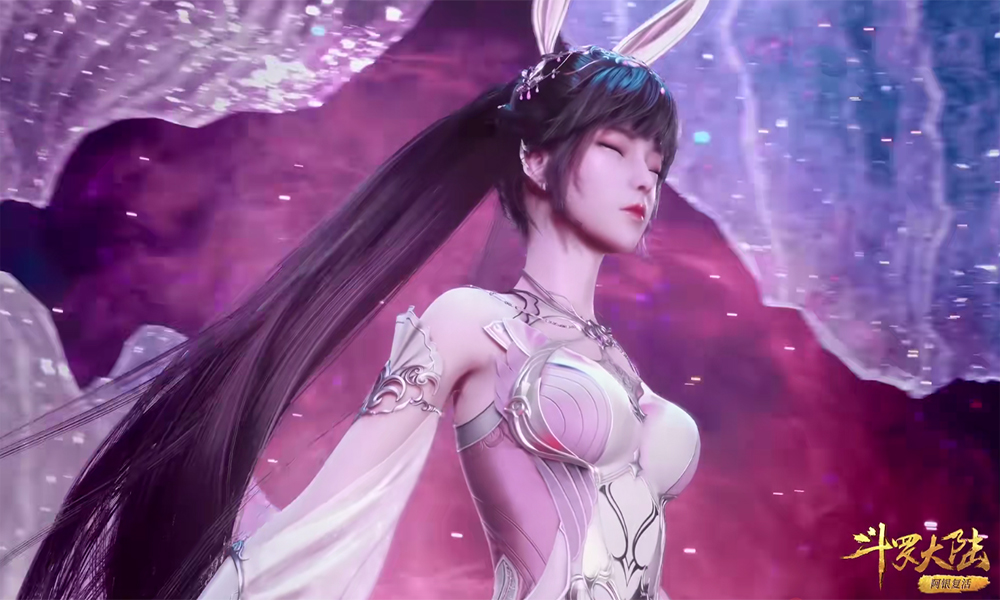 小舞|斗罗大陆：小舞裙子变了，和阿银一样都是开叉裙，能看到整条腿