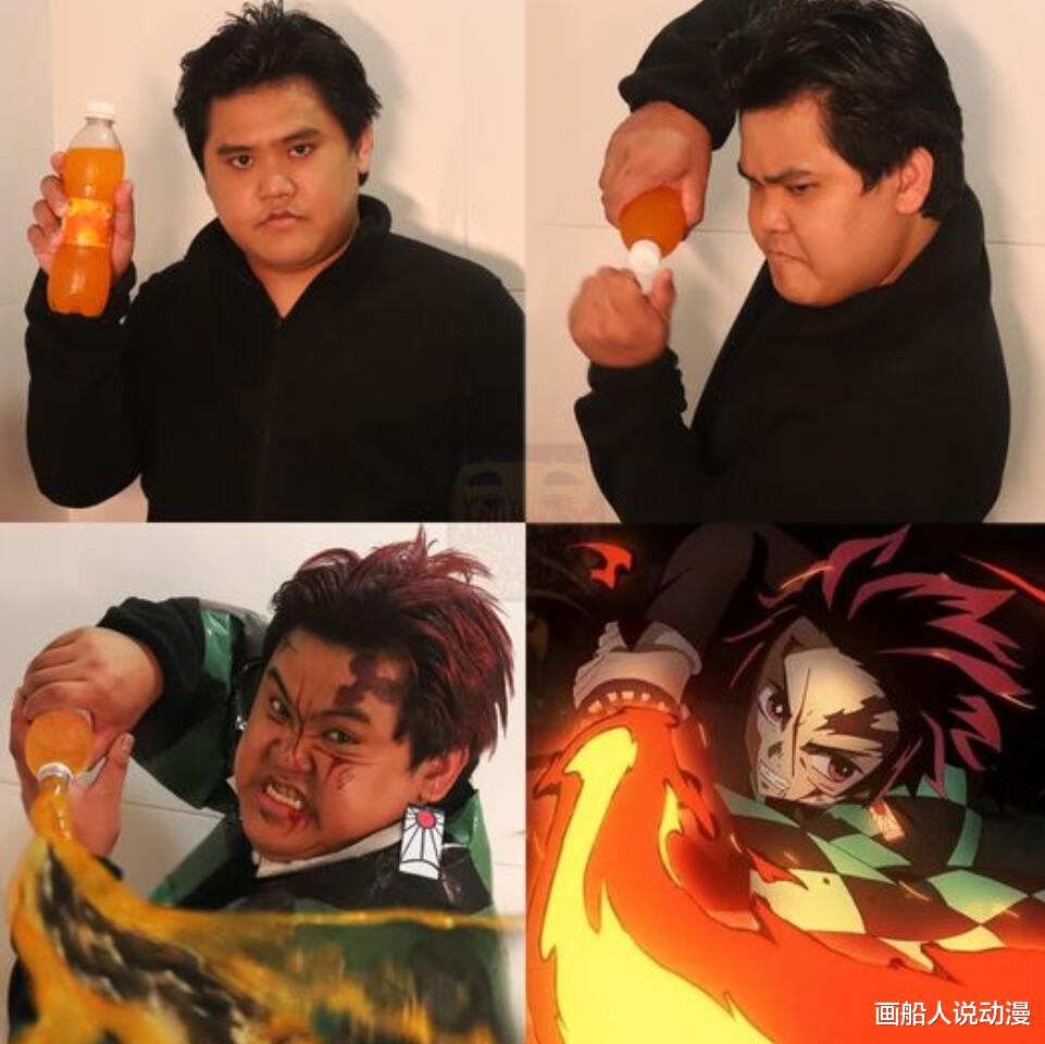 炭治郎|泰国小哥cos鬼灭之刃火了,达到R-18级,炭治郎预定水调“歌”头