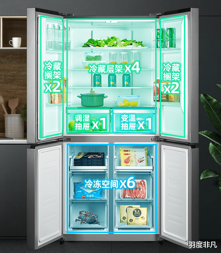 海尔|大容量冰箱怎么选？四开门成潮流，3000元预算也能选到好冰箱