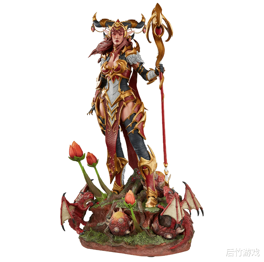 《魔兽世界》推出红龙女王的雕像手办，颜值较高细节完美