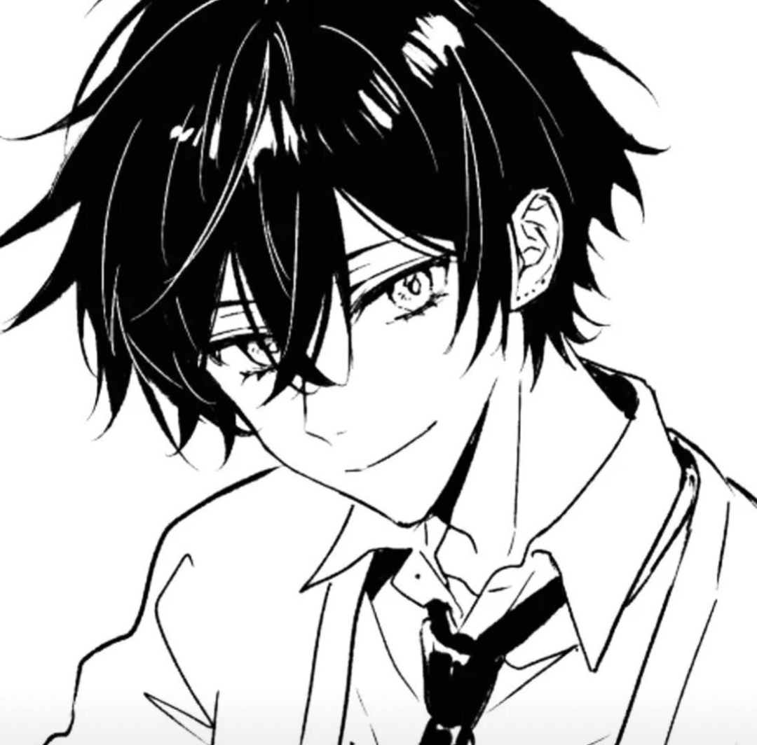 |动漫男头| 黑白帅气动漫男生头像