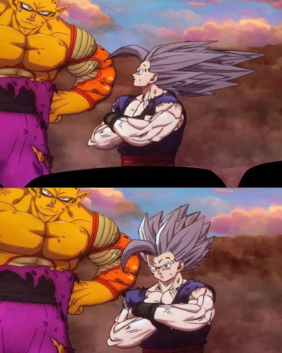 沙鲁|悟饭迎来银发超二形态,眼睛是红色的,对手是红色二阶沙鲁max!