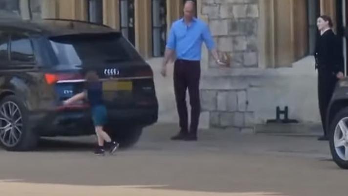 心动不可耻还很可爱|3岁路易王子久违亮相，跳芭蕾舞逗爸爸威廉笑，自己爬上车好勇敢