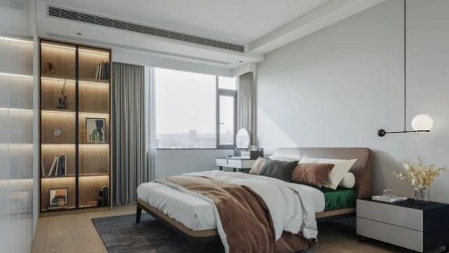 133平三居室不做电视墙，改做定制书柜，拉升生活品质！