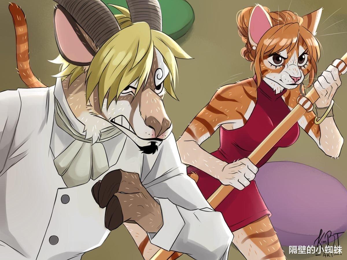 路飞|当《海贼王》人物“动物化”！路飞变成黑猴子，鹰眼气势十足