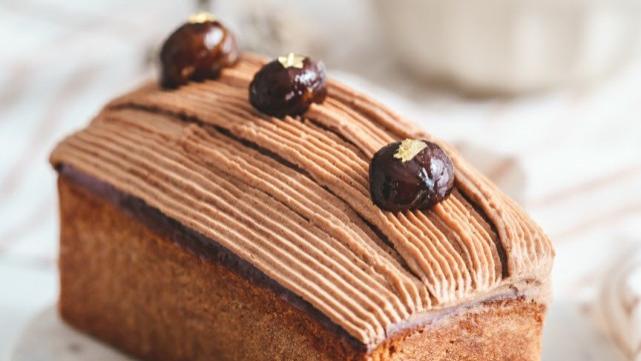 蛋糕|蒙布朗栗子磅蛋糕，享受绵密香甜的栗子风味！